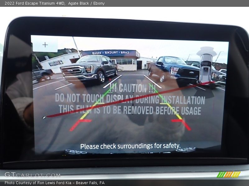 Agate Black / Ebony 2022 Ford Escape Titanium 4WD