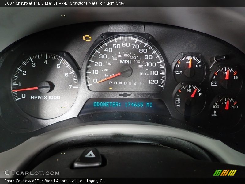 Graystone Metallic / Light Gray 2007 Chevrolet TrailBlazer LT 4x4