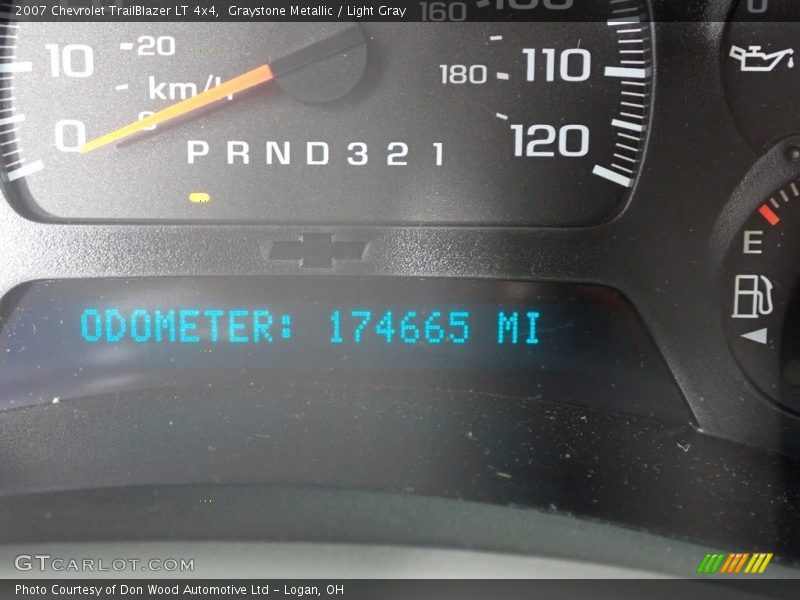 Graystone Metallic / Light Gray 2007 Chevrolet TrailBlazer LT 4x4