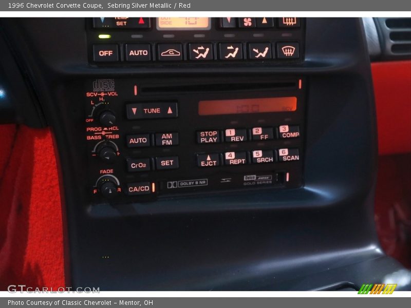 Controls of 1996 Corvette Coupe