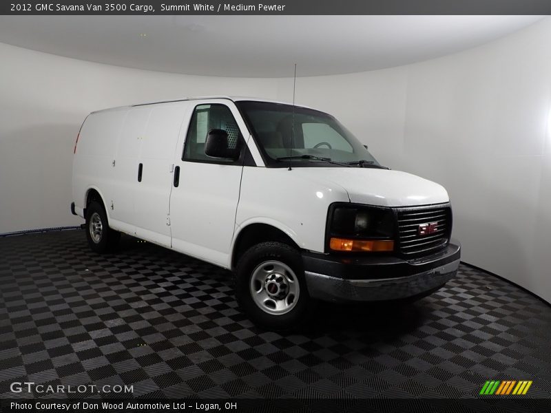 Summit White / Medium Pewter 2012 GMC Savana Van 3500 Cargo