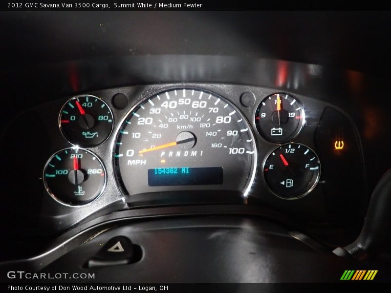 Summit White / Medium Pewter 2012 GMC Savana Van 3500 Cargo