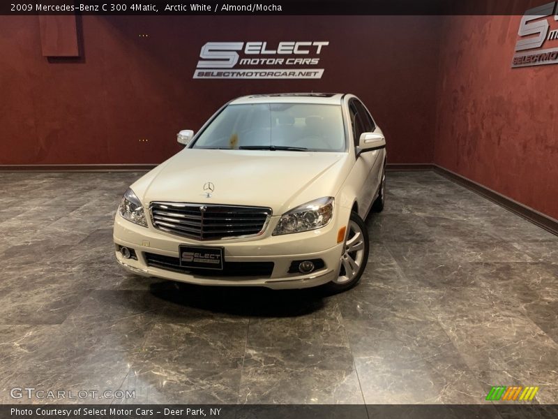 Arctic White / Almond/Mocha 2009 Mercedes-Benz C 300 4Matic