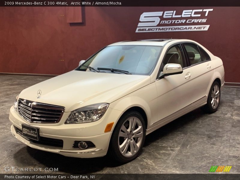 Arctic White / Almond/Mocha 2009 Mercedes-Benz C 300 4Matic