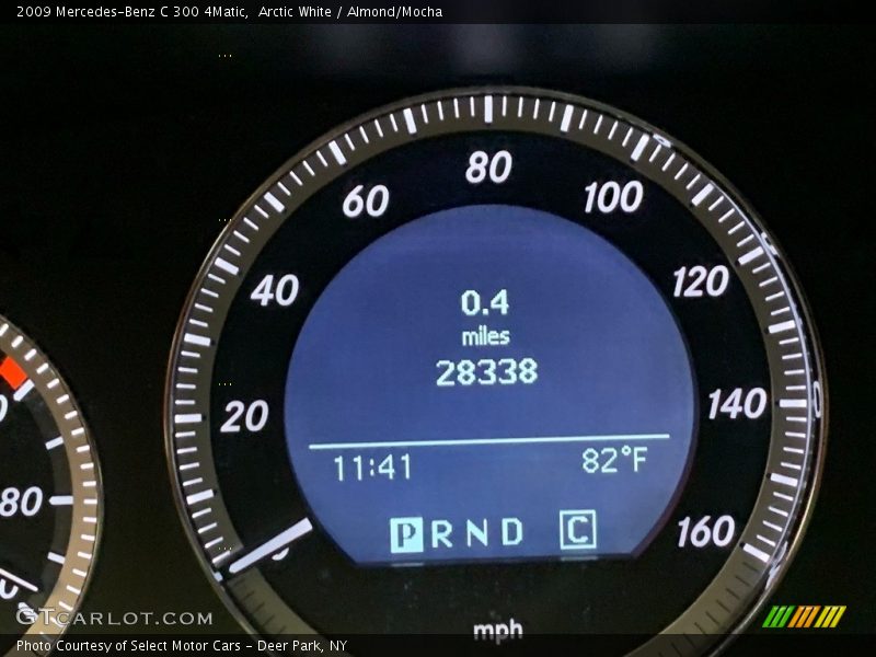 Arctic White / Almond/Mocha 2009 Mercedes-Benz C 300 4Matic