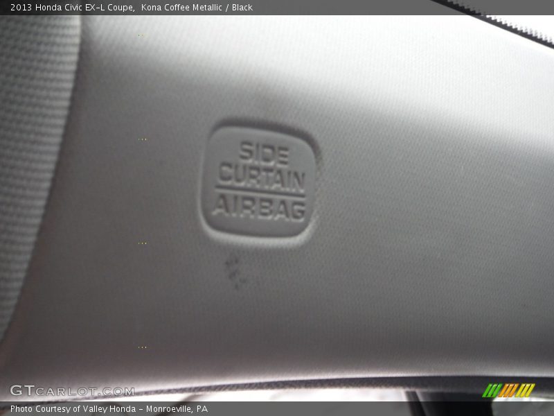 Kona Coffee Metallic / Black 2013 Honda Civic EX-L Coupe