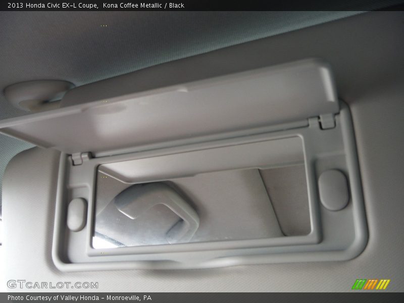 Kona Coffee Metallic / Black 2013 Honda Civic EX-L Coupe