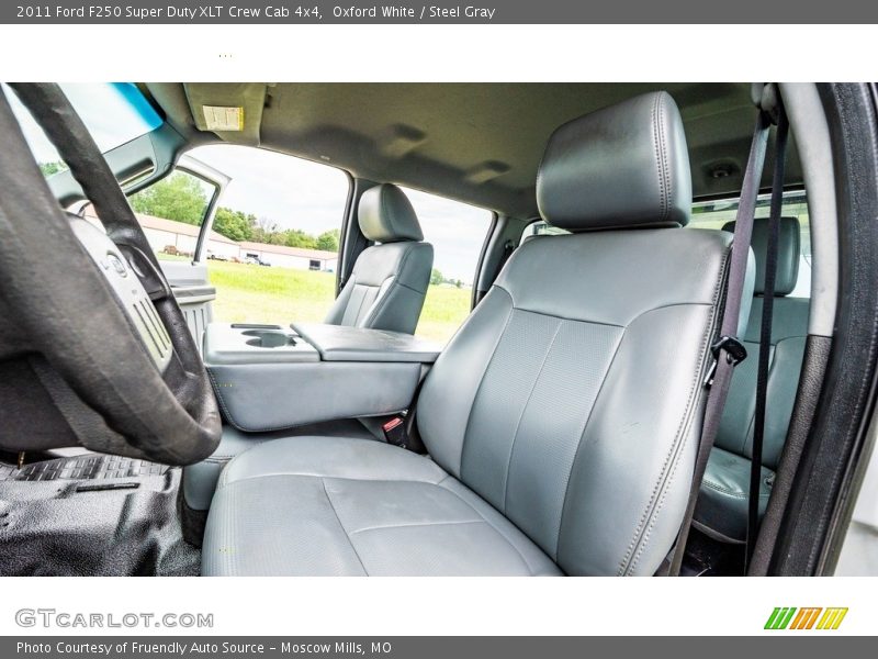 Oxford White / Steel Gray 2011 Ford F250 Super Duty XLT Crew Cab 4x4