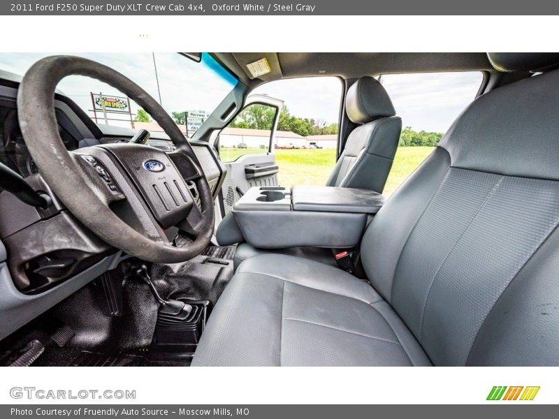 Oxford White / Steel Gray 2011 Ford F250 Super Duty XLT Crew Cab 4x4