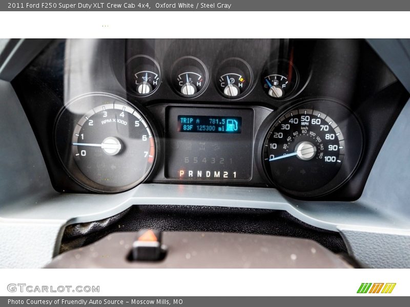Oxford White / Steel Gray 2011 Ford F250 Super Duty XLT Crew Cab 4x4