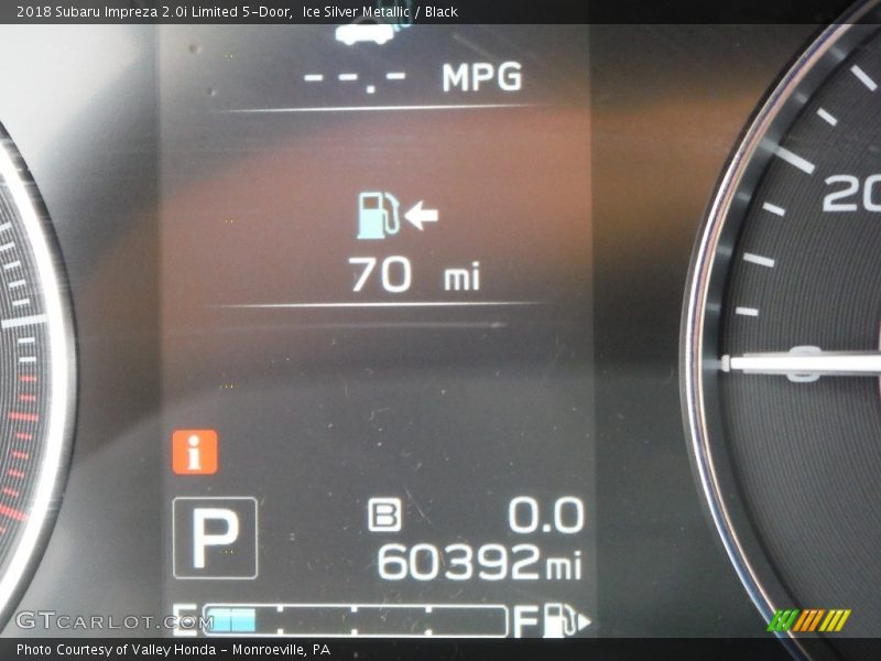 Ice Silver Metallic / Black 2018 Subaru Impreza 2.0i Limited 5-Door