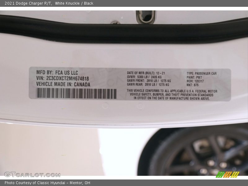 White Knuckle / Black 2021 Dodge Charger R/T