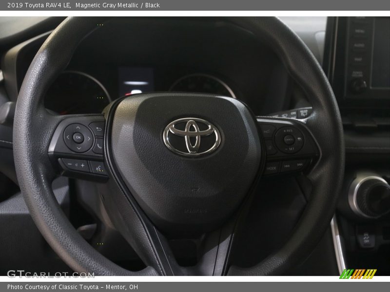 Magnetic Gray Metallic / Black 2019 Toyota RAV4 LE