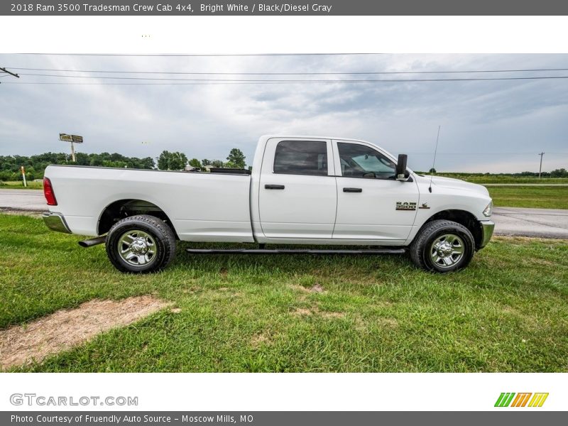 Bright White / Black/Diesel Gray 2018 Ram 3500 Tradesman Crew Cab 4x4