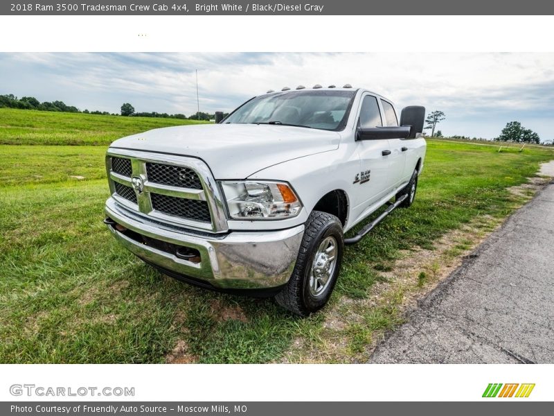 Bright White / Black/Diesel Gray 2018 Ram 3500 Tradesman Crew Cab 4x4