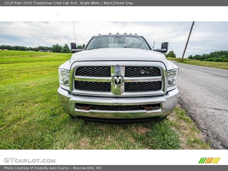 Bright White / Black/Diesel Gray 2018 Ram 3500 Tradesman Crew Cab 4x4