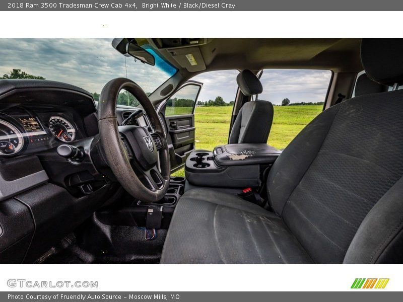 Bright White / Black/Diesel Gray 2018 Ram 3500 Tradesman Crew Cab 4x4