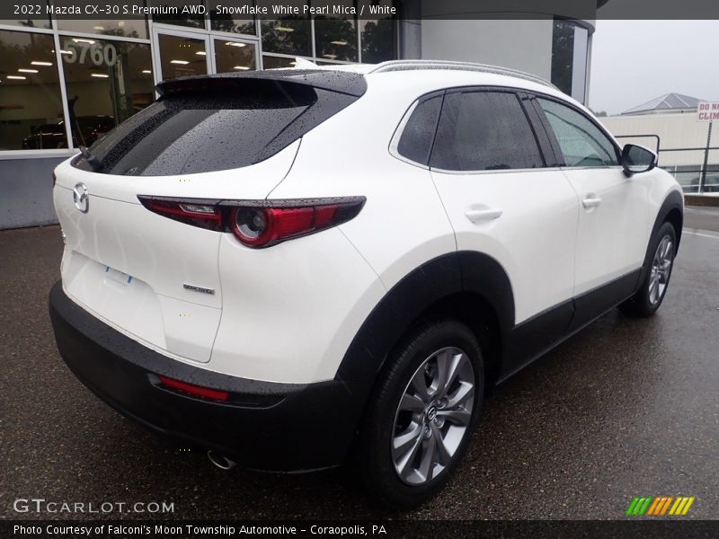 Snowflake White Pearl Mica / White 2022 Mazda CX-30 S Premium AWD