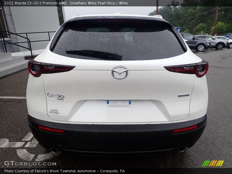 Snowflake White Pearl Mica / White 2022 Mazda CX-30 S Premium AWD