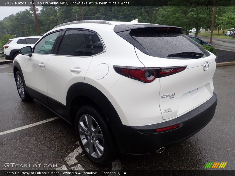 Snowflake White Pearl Mica / White 2022 Mazda CX-30 S Premium AWD