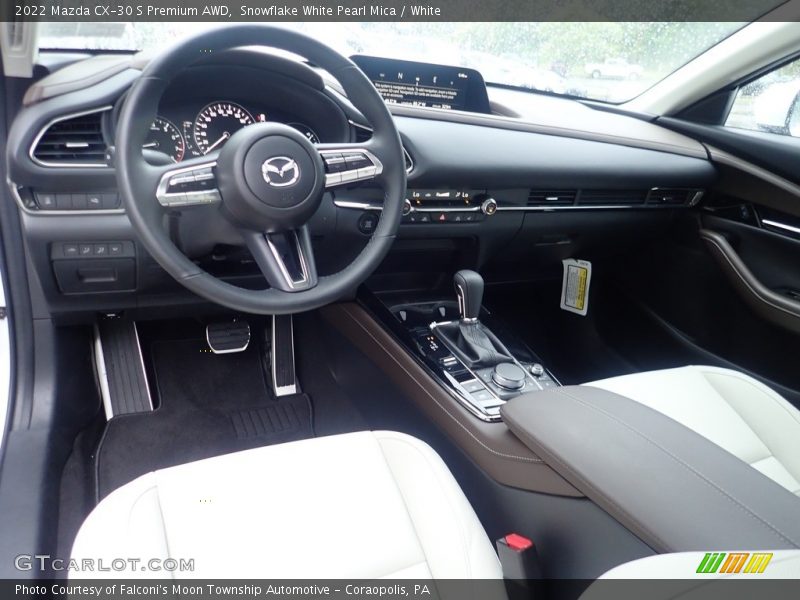  2022 CX-30 S Premium AWD White Interior