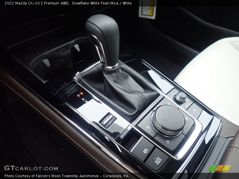 Snowflake White Pearl Mica / White 2022 Mazda CX-30 S Premium AWD