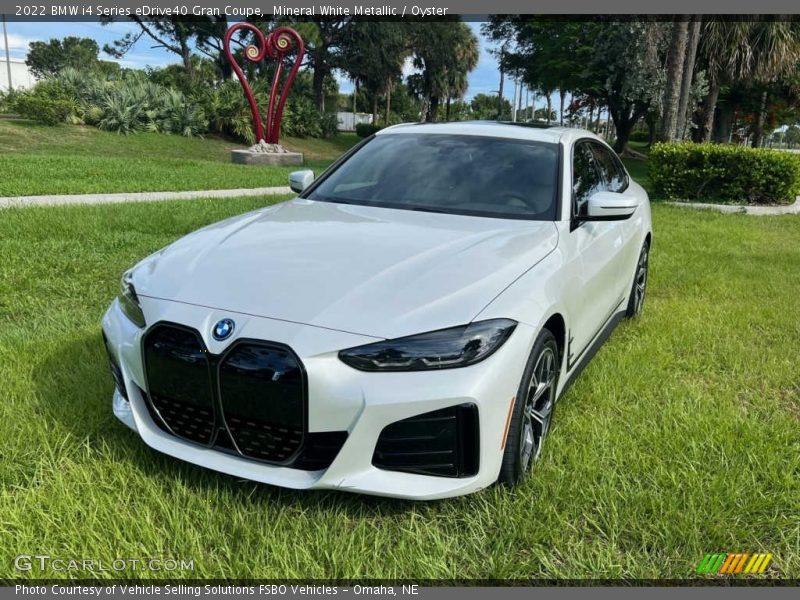 Mineral White Metallic / Oyster 2022 BMW i4 Series eDrive40 Gran Coupe