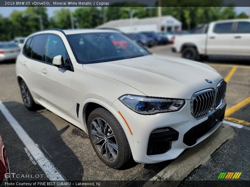 Mineral White Metallic / Cognac 2019 BMW X5 xDrive50i