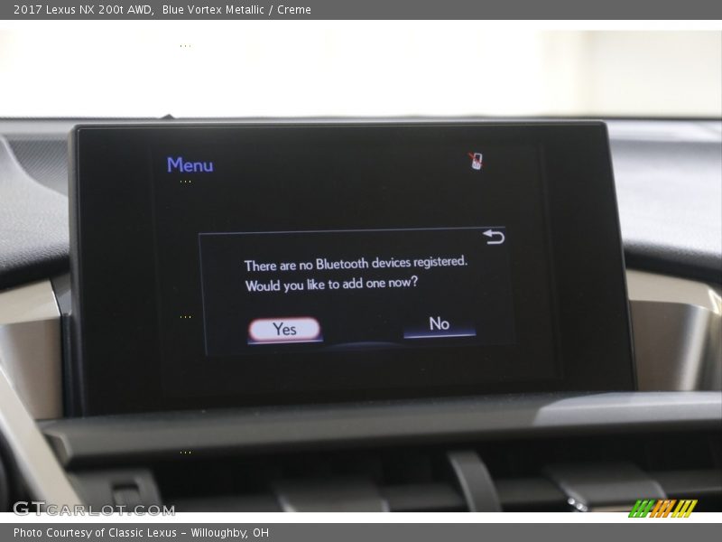 Blue Vortex Metallic / Creme 2017 Lexus NX 200t AWD