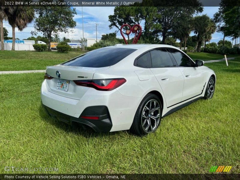 Mineral White Metallic / Oyster 2022 BMW i4 Series eDrive40 Gran Coupe