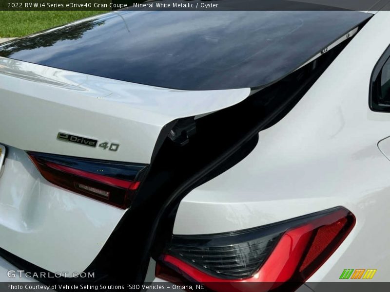 Mineral White Metallic / Oyster 2022 BMW i4 Series eDrive40 Gran Coupe
