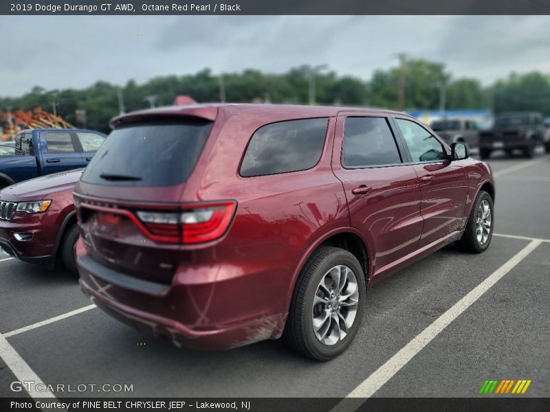 Octane Red Pearl / Black 2019 Dodge Durango GT AWD