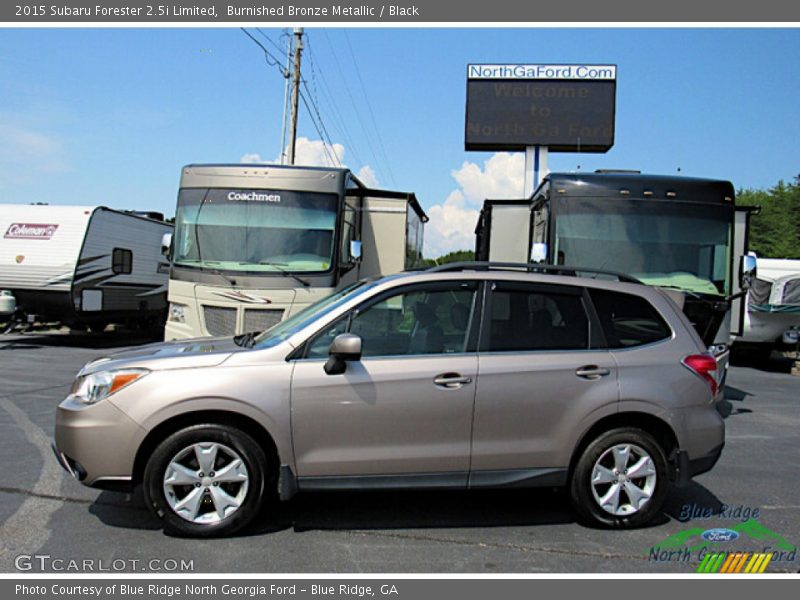 Burnished Bronze Metallic / Black 2015 Subaru Forester 2.5i Limited