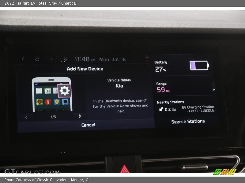 Steel Gray / Charcoal 2022 Kia Niro EV