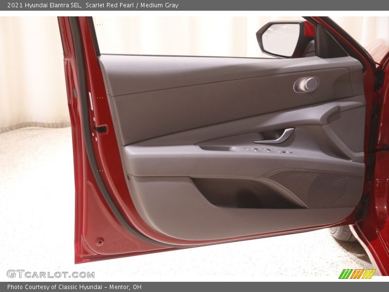 Scarlet Red Pearl / Medium Gray 2021 Hyundai Elantra SEL