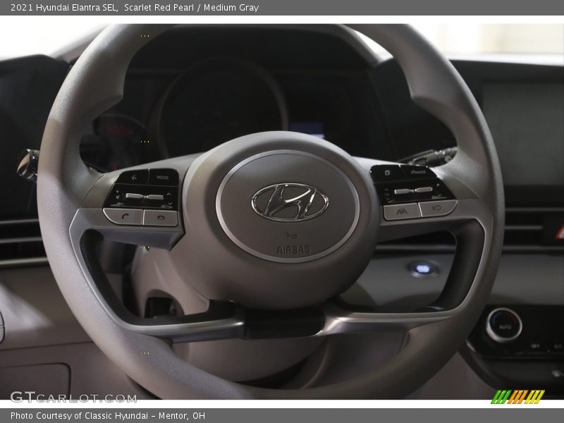 Scarlet Red Pearl / Medium Gray 2021 Hyundai Elantra SEL