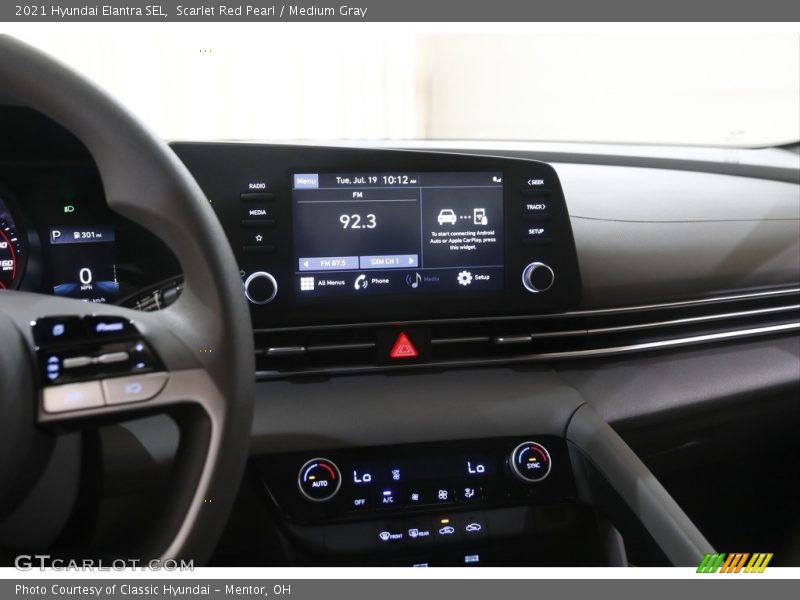 Scarlet Red Pearl / Medium Gray 2021 Hyundai Elantra SEL