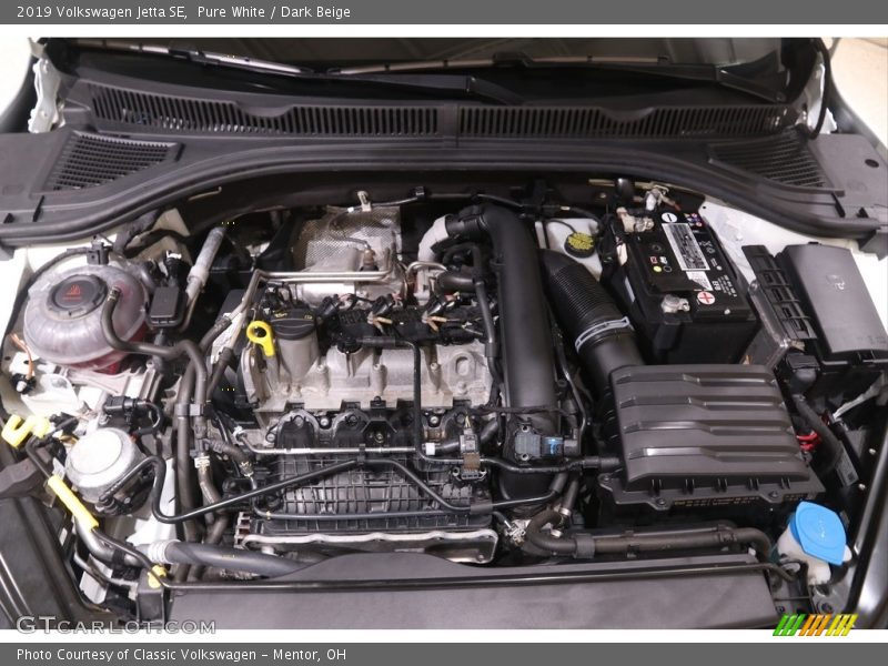 Pure White / Dark Beige 2019 Volkswagen Jetta SE