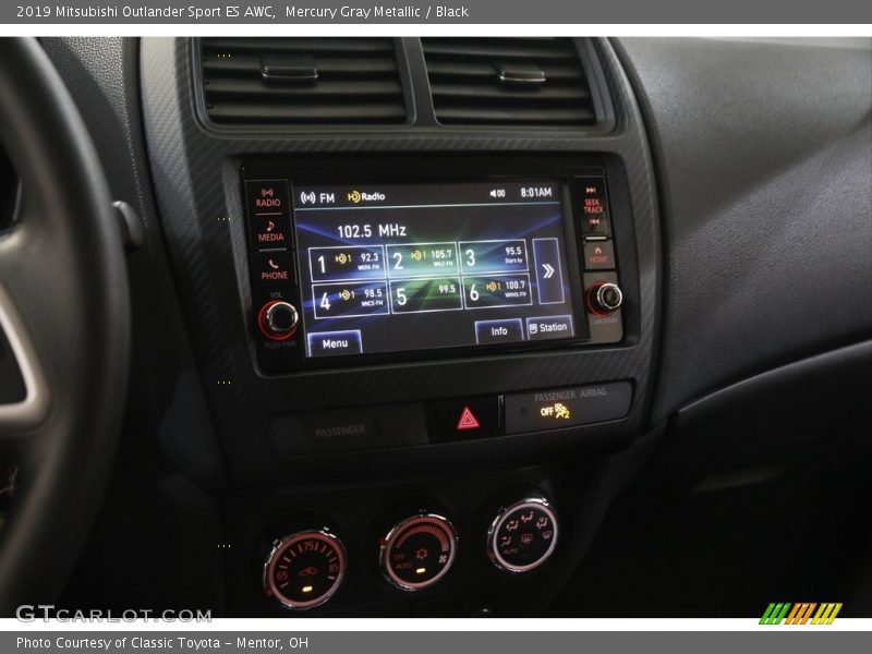 Mercury Gray Metallic / Black 2019 Mitsubishi Outlander Sport ES AWC