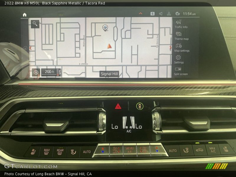 Black Sapphire Metallic / Tacora Red 2022 BMW X6 M50i