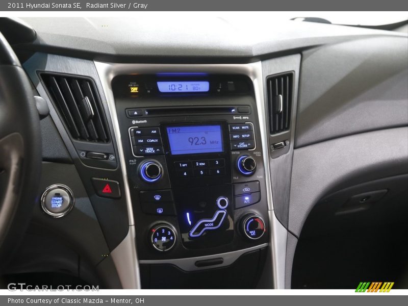 Radiant Silver / Gray 2011 Hyundai Sonata SE