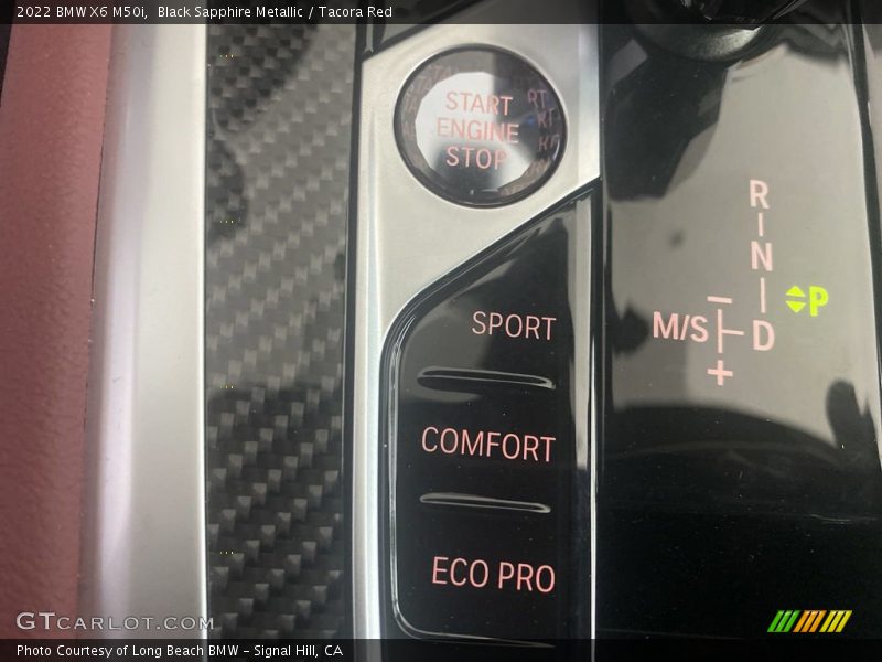 Black Sapphire Metallic / Tacora Red 2022 BMW X6 M50i