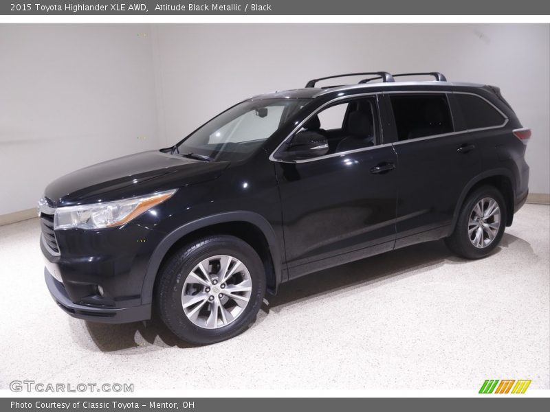 Attitude Black Metallic / Black 2015 Toyota Highlander XLE AWD