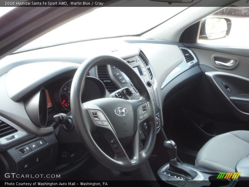 Marlin Blue / Gray 2016 Hyundai Santa Fe Sport AWD
