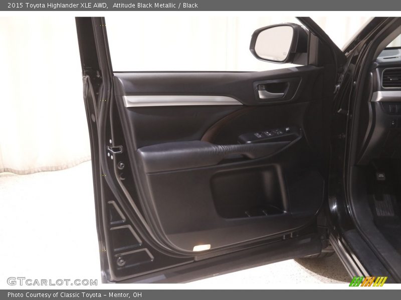 Attitude Black Metallic / Black 2015 Toyota Highlander XLE AWD