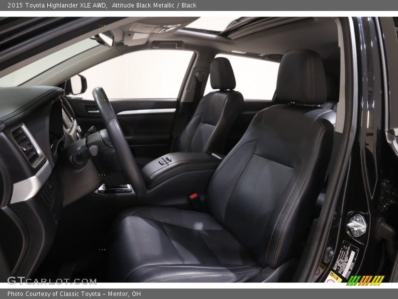 Attitude Black Metallic / Black 2015 Toyota Highlander XLE AWD