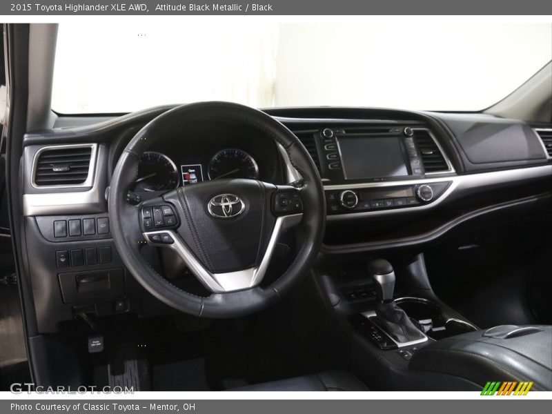 Attitude Black Metallic / Black 2015 Toyota Highlander XLE AWD