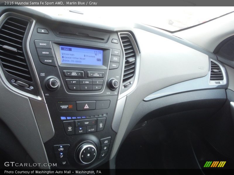 Marlin Blue / Gray 2016 Hyundai Santa Fe Sport AWD