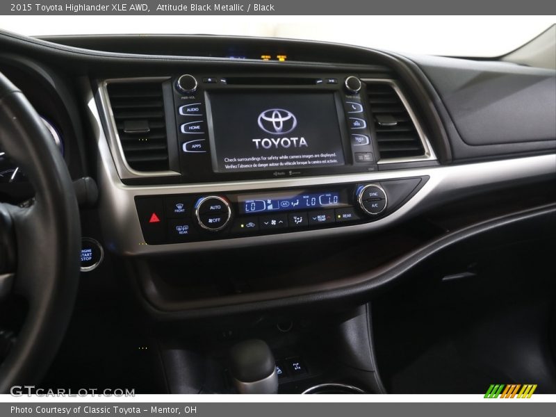 Attitude Black Metallic / Black 2015 Toyota Highlander XLE AWD