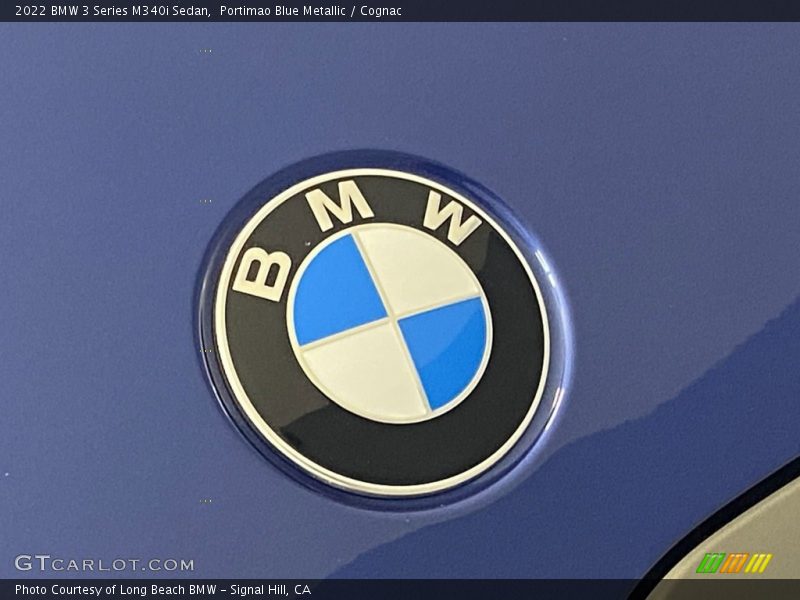 Portimao Blue Metallic / Cognac 2022 BMW 3 Series M340i Sedan